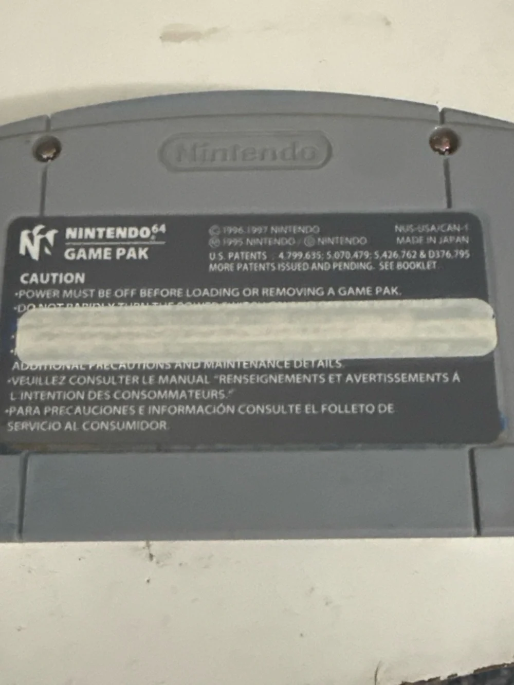 Nintendo Kirby 64 The Crystal Shards - Gray Cartridge with Colorful Label